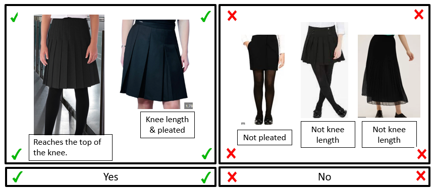 Uniform skirt 25 26